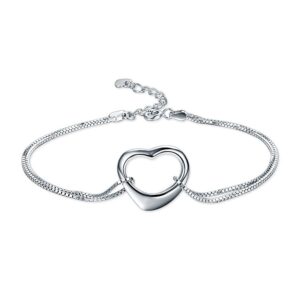 Náramok S925 Strieborné Srdce