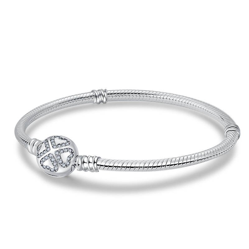 Arterer Strieborný Náramok S925 Štvorlístok