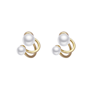 Biele perlové náušnice Pure Elegance