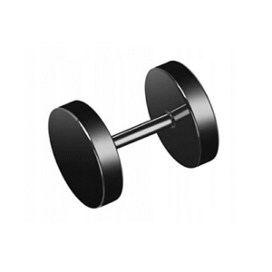 Čierne náušnice s činkami z nehrdzavejúcej ocele