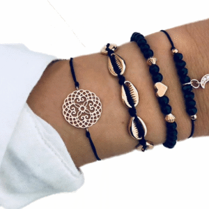 Sada náramkov Mandala a Mesiac – 4 kusy