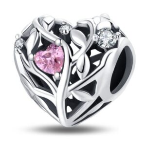 Arterer Strieborný Prívesok S925 Srdce s Vetvičkami