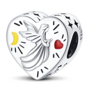 Arterer Strieborný prívesok S925 Srdce Anjel