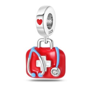 Arterer Strieborný Prívesok S925 Lekárska Taška a Stetoskop