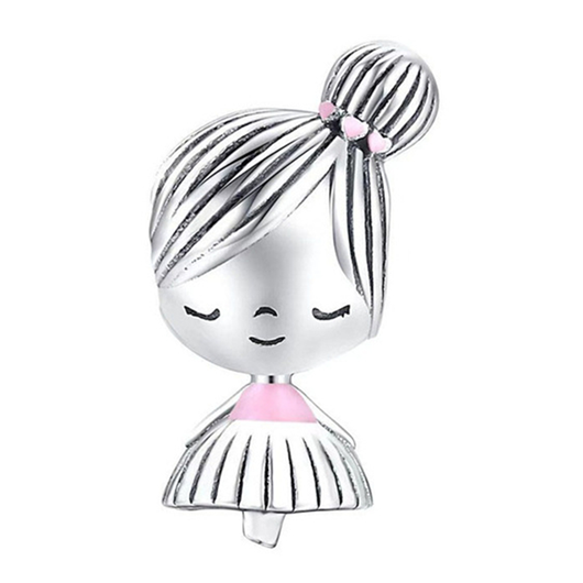 Strieborný prívesok S925 Dievča so Sukničkou