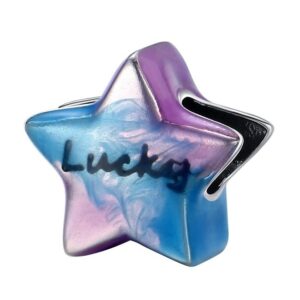 Arterer Strieborný prívesok S925 Farebná Hviezda Lucky