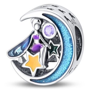 Arterer Strieborný prívesok S925 Lesná Víla na Mesiaci