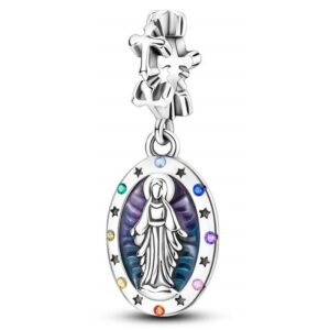 Arterer Strieborný prívesok S925 Medailón Panny Márie