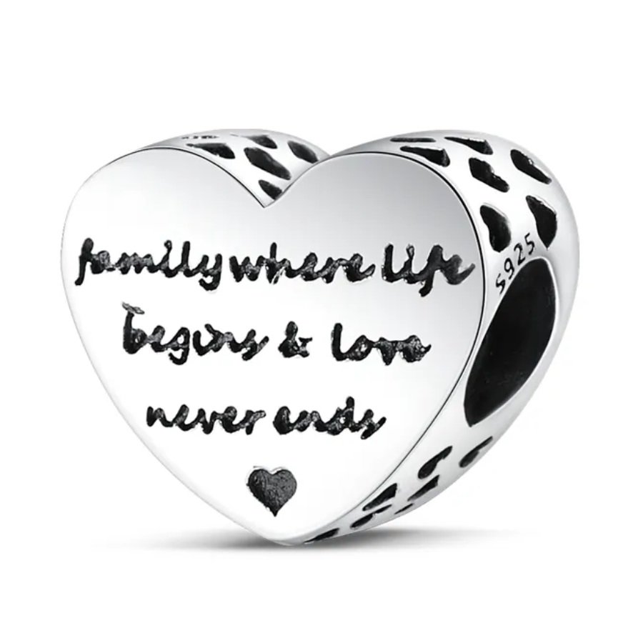 Arterer Strieborný Prívesok S925 Rodina s Dieťaťom – Obrázok 2