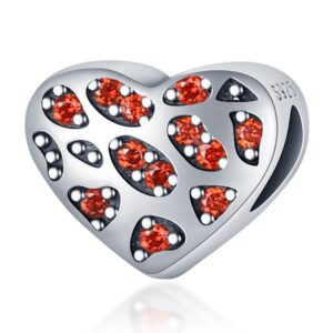 Arterer Strieborný prívesok S925 Srdce so Zirkónmi