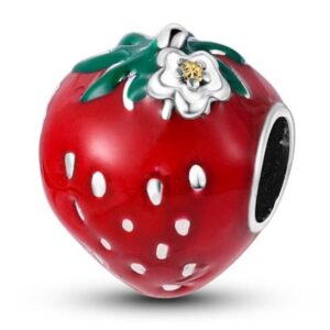 Arterer Strieborný prívesok S925 Červená Jahoda
