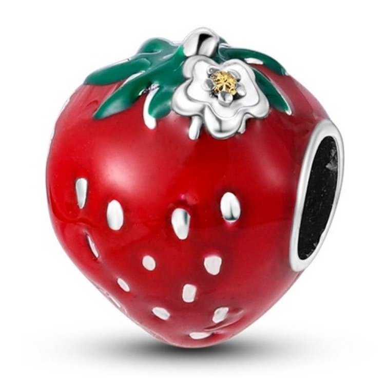Arterer Strieborný prívesok S925 Červená Jahoda