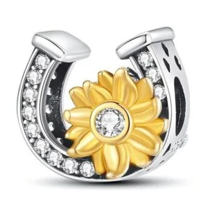 Arterer Strieborný Prívesok S925 Podkova a Slnečnica